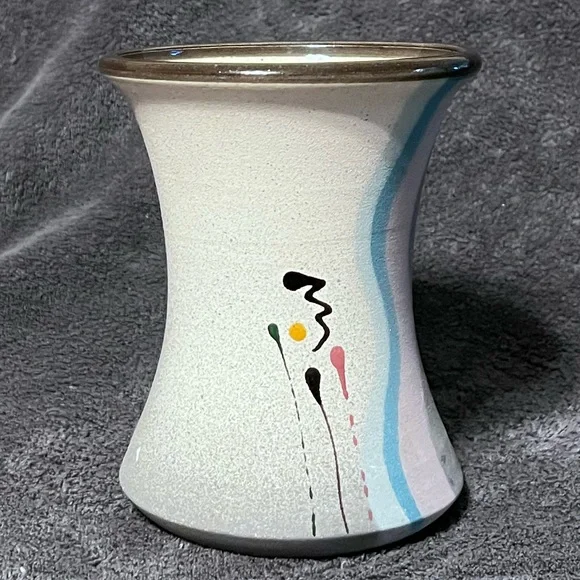 Handmade | Accents | Vintage Hand Thrown And Painted Art Pottery Vase ...